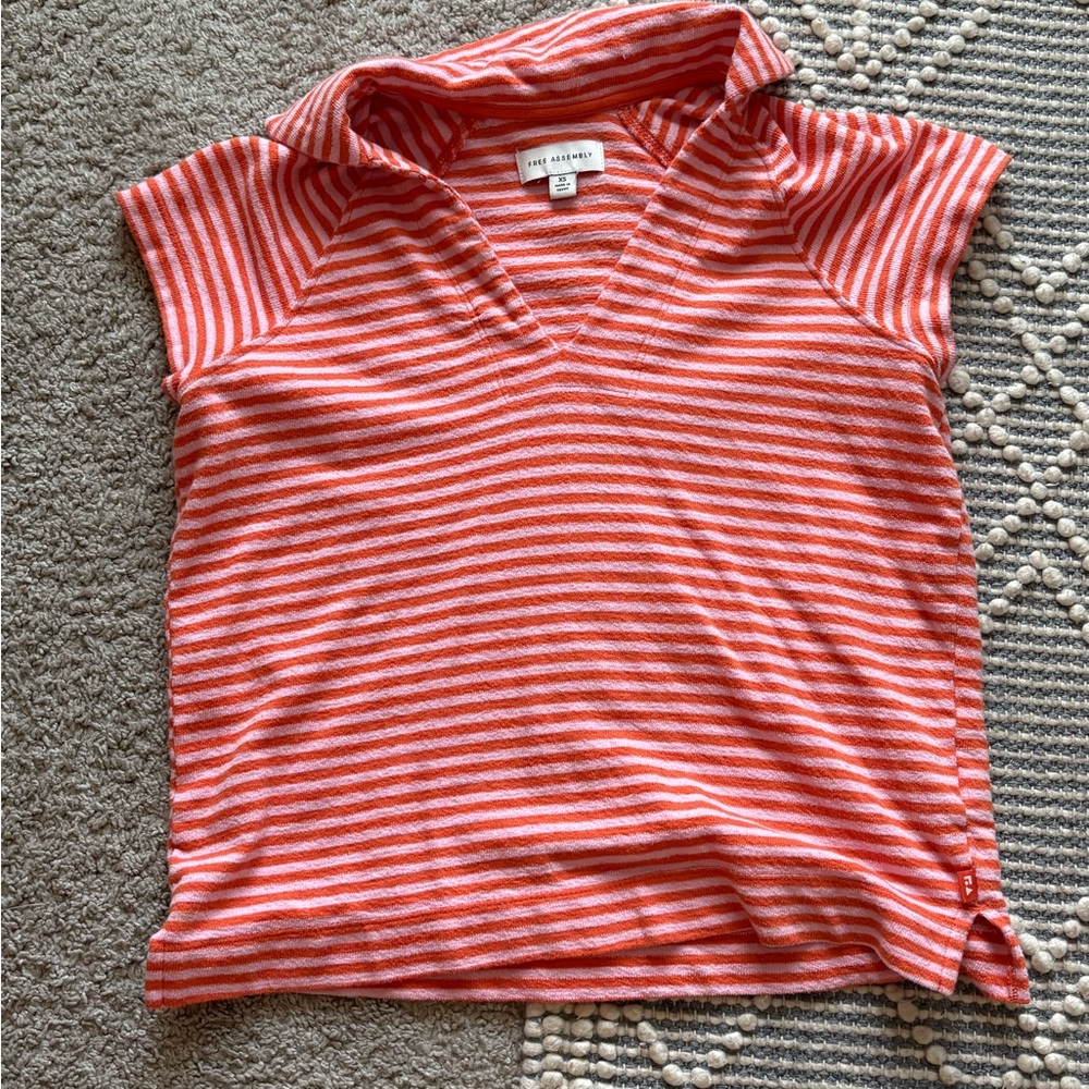 Kids Striped Orange Shirt